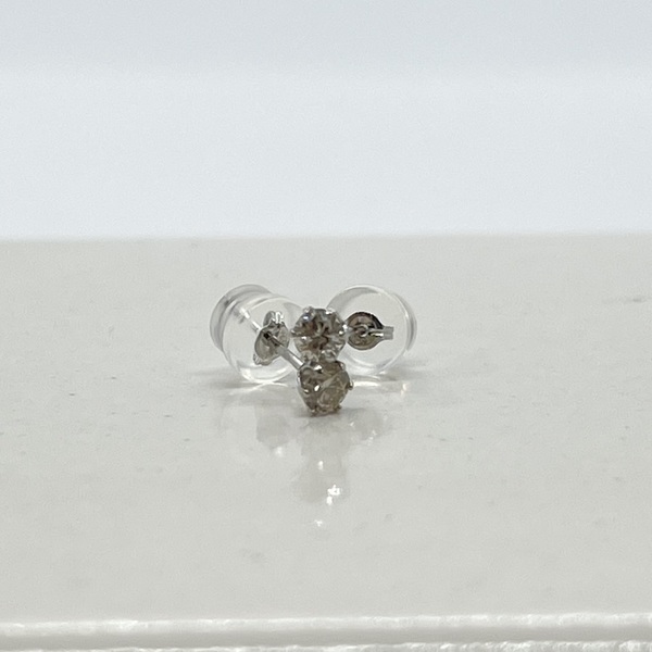 プラチナ 一粒ダイヤモンドピアス 0.1/0.1ct 計0.2ct 小粒 pt900（プラチナ900） スタッドピアス