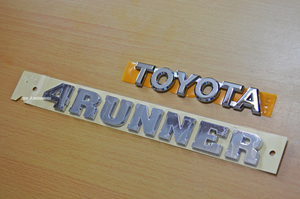 USトヨタ純正 03-09 TOYOTA 4Runner & TOYOTA エンブレム セット USDM北米JDM HILUX SURF ハイラックス サーフ215系 TRD SR5 LIMITED