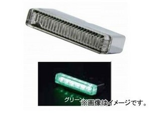 ジェットイノウエ LED6 スリムマーカーランプ グリーン 55×11.5×高さ25mm 定格：DC24V 約20mA 534253