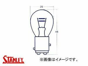 スタンレー/STANLEY ストップ/テールランプ・コーナリングランプ・ウインカーランプ用電球（ダブル球） 6V 10/3W A4854H 入数：10個