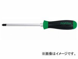 トップトゥル/TOPTUL 樹脂柄 6角軸付き クロス ドライバー PH2×100mm(L) FBHB0210