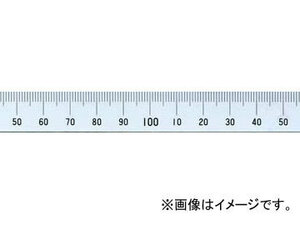 シンワ測定 マシンスケール 100mm 上段左基点目盛 穴なし 14128