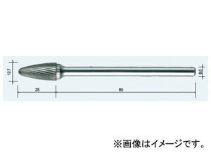 ムラキ メタル・リムーバル マスター超硬バー ロングシャンク スパイラルカット(ステンレス切削用) HD3C 13S 80L