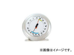 シンワ測定 温湿度計 丸型 Qー3 6.5cmライトグレー 70499 JAN：4960910704992