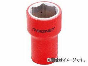 シグネット/SIGNET 3/8DR 絶縁ソケット（6角） 18mm 品番：E41618 JAN：4545301067728