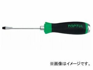 トップトゥル/TOPTUL 樹脂柄 貫通 マイナスドライバー 10.0×200mm FAGB1020