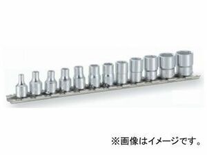 トネ/TONE 6.35mm（1/4”） ソケットセット（6角・ホルダー付） 12点 品番：HSB212