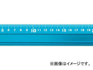 シンワ測定 アルミ直尺 アル助 45cm シャイニングブルー 65423 JAN：4960910654235