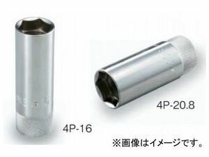 トネ/TONE 12.7mm（1/2”） プラグソケット（6角・マグネット付） 品番：4P-16