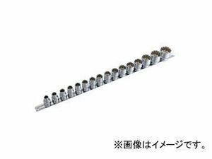 スエカゲツール Pro-Auto 1/2” 16PC. スプラインソケットハンガーセット No.SS1216H JAN：4989530606905