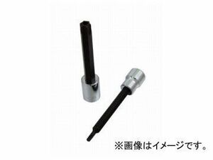 スエカゲツール Pro-Auto 3/8” DRIVE ロングスペシャルビットソケット いじり止め穴付き T10 No.133SL10 JAN：4989530685283