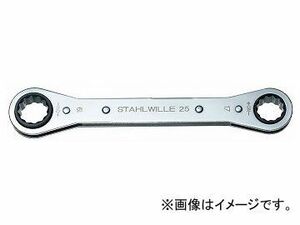 スタビレー/STAHLWILLE 板ラチェットメガネ（41130708） 品番：25-7X8 JAN：4018754022120