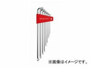 PB SWISS TOOLS ショートヘッドボール付ロング六角棒レンチセット 品番：2212LH-10 JAN：7610733203680