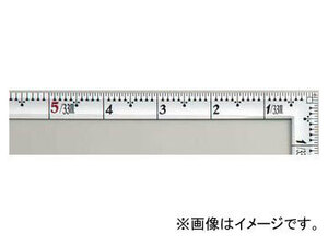 シンワ測定 曲尺高級角薄 シルバー 1尺5寸 裏面角目 匠甚五郎 10845 JAN：4960910108455