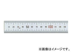 シンワ測定 直尺 シルバー 60cm 上下段1mmピッチ 赤数字入 JIS 13412 JAN：4960910134126