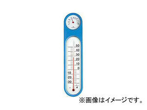 シンワ測定 温湿度計 PC オーバル ブルー 48932 JAN：4960910489325