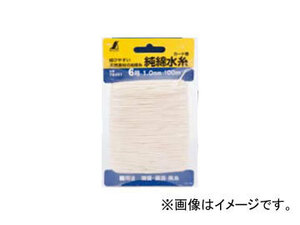 シンワ測定 純綿水糸 カード巻 6号 1.0mm 100m 78491 JAN：4960910784918