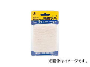 シンワ測定 純綿水糸 カード巻 5号 0.9mm 100m 78490 JAN：4960910784901