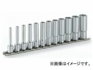 トネ/TONE 6.35mm（1/4”） ディープソケットセット（6角・ホルダー付） 12点 品番：HSL212