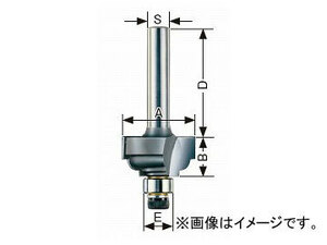 大見工業/OMI コーナービット/飾り面 両段サジ面 トリマー用 R3 JAN：4948572030291