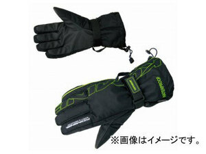 2輪 コミネ/KOMINE GK-132 レインオーバーグローブ 06-132 ブラック/グリーン サイズ：M～XL