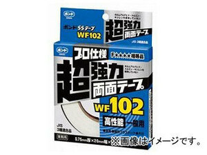 コニシ/KONISHI ボンド SSテープ WF102 色調：ホワイト 0.75mm厚×20mm幅×10m長 ＃66259D 入数：6巻 JAN：4901490662593