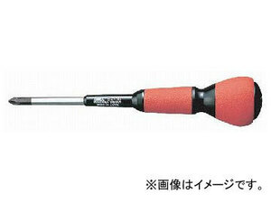 アネックス/ANEX クッションパワードライバー (電工タイプ) No.3700 レッド (+)2×150 JAN：4962485240042