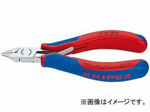 クニペックス/KNIPEX 超硬刃エレクトロニクスニッパー 品番：7732-120H JAN：4003773075790