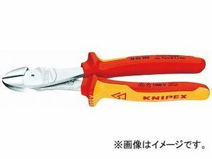 クニペックス/KNIPEX 絶縁強力斜ニッパー 品番：7406-200 JAN：4003773014379