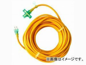 宏和/KOWA Pランプ付コード 15A 20m 黄 KMP807-20 JAN：4580138488070