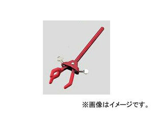 アズワン/AS ONE カラー両開きクランプ 小・赤 品番：2-9823-02