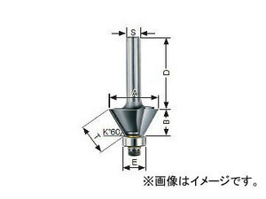 大日商/DAINISSYO コーナービット 面取 トリマー用 60° M60 JAN：4948572030703