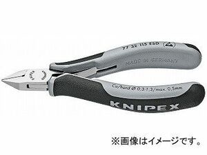 クニペックス/KNIPEX エレクトロニクスニッパー 品番：7732-115ESD JAN：4003773025122