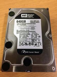 WD Caviar Black SATA 640GB WD6401AALS