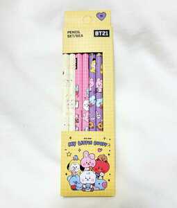 新品★BT21公式★MY LITTLE BUDDY 鉛筆6本セット1箱(2B)オールキャラクター TATA CHIMMY COOKY RJ SHOOKY MANG KOYA★入手困難