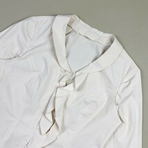 Leilian レリアン 襟フリル 長袖ブラウスシャツ レディース トップス 白 アイボリー サイズ9*HB495_画像4
