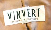 【即決】VINVERTバンベール三陽商会ラビットファーフード 中綿入り防寒防風ハーフコート★フード取外★レディース9AR/ホームクリーニング済_画像8