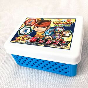 f60) Inazuma eleven inap super collection BOX folding basket sandwich box toy storage box . wistaria .ko Logo roichi van! appendix 