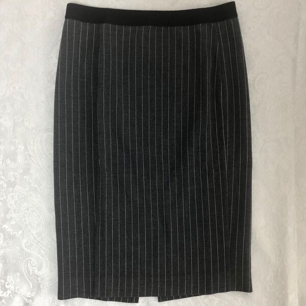ユニクロ ペンシルスカート ストライプ M