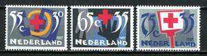 ∞オランダ　1987年　赤十字　SC#B629~31　未使用NH　3種完