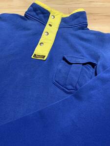 Ralph Lauren half Zip snap sweat blue Polo 