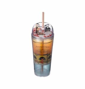 スタバ 韓国 2022 オータム★ベアリスタ フィギュア コールドカップ タンブラー 473ml★海外 スターバックス 秋