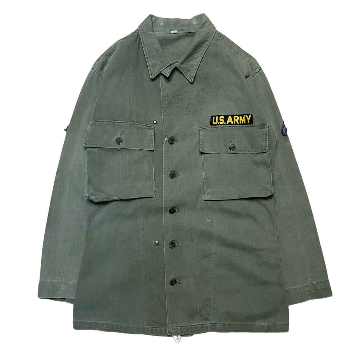 40's U.S.ARMY M-43 HBT jacket 13star button【36R】ミリタリー