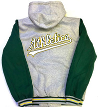 G11)JH Design Oakland Athletics フード付きリバーシブル ジャケット/MLB/L/オークランド・アスレチックス_画像1