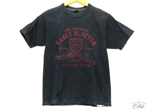 フラットヘッド FLAT HEAD プリント　Tシャツ 半袖シャツ black 36