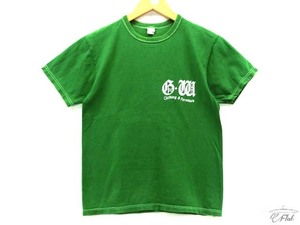 フラットヘッド FLAT HEAD Tシャツ　プリント 半袖シャツ green 36