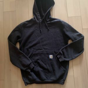 【Carhartt】K121 BLK スウェット パーカー メキシコ製 Sサイズ 実質L程度 ブラック プルオーバー hooded