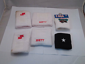 SSK ZETT NBA other * wristband * rubber stretch, dirty equipped *6 piece set * junk 