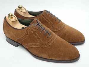 013 / 0305 finest quality Tricker's suede saddle plain tu5.5-5 #M7065