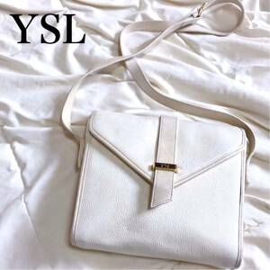 Yves saint Laurent ヴィンテージ ショルダーバッグ レザー